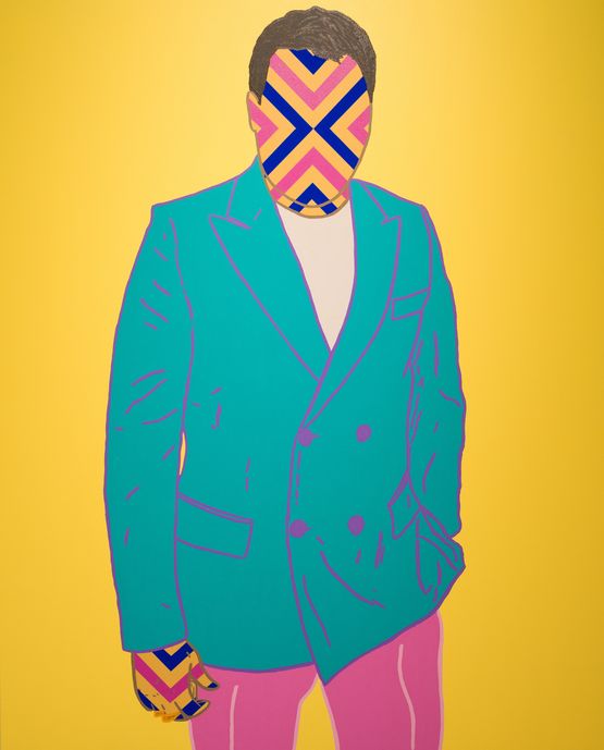 Valentino by Reko Rennie contemporary artwork Painting