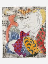 Tendernesses on textile I by Isabella Ducrot contemporary artwork drawing painting photography print sculpture works on paper