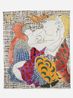 Tendernesses on textile I by Isabella Ducrot contemporary artwork Painting