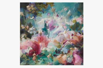 Contemporary art exhibition Flora Yukhnovich Flora Yukhnovich and Francois Boucher The Language of the Rococo at The Wallace Collection London United Kingdom