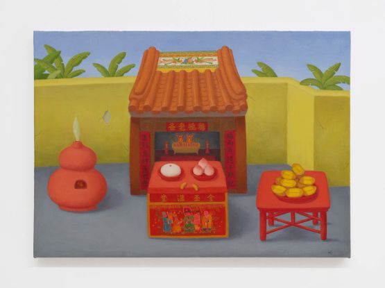 The Earth God Temple by Zhang Wenjia contemporary artwork Painting