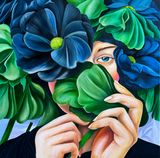 From the series Rooted in Her Own Silence by Adila Huseynova contemporary artwork painting