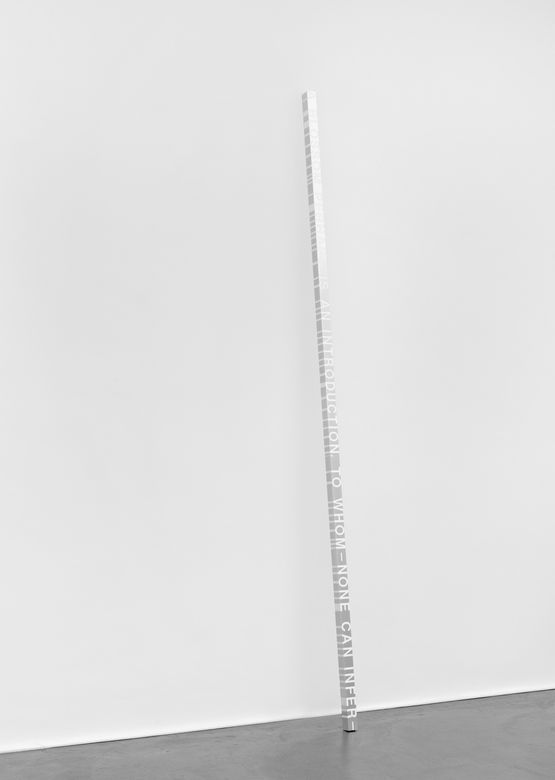 White Dickinson A BLOSSOM PERHAPS IS AN INTRODUCTION TO WHOM-NONE CAN INFER- by Roni Horn contemporary artwork Sculpture