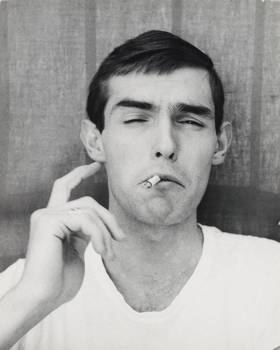 Self-Portrait Smoking by Peter Hujar contemporary artwork Photography