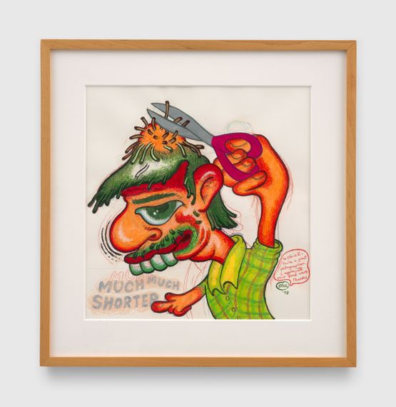 Self-portrait by Peter Saul contemporary artwork Drawing