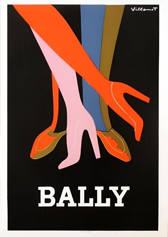 Bally by Bernard Villemot contemporary artwork Print