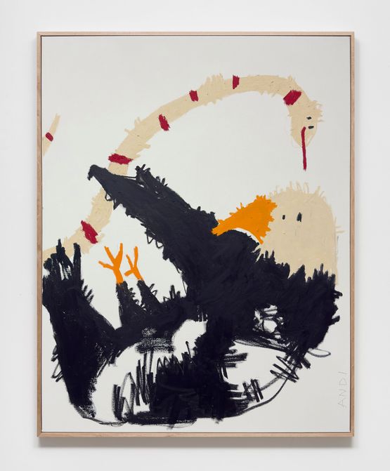 AHA WISDOM RETURNS by Andi Fischer contemporary artwork Works on Paper