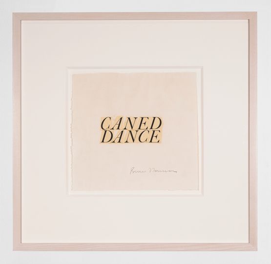 Caned Dance by Bruce Nauman contemporary artwork Works on Paper
