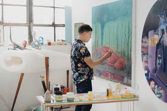 Contemporary art exhibition Jeremy Olson this time of monsters at Unit London United Kingdom
