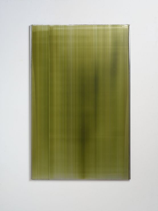 Slider - mid green 1 by Noel Ivanoff contemporary artwork Painting