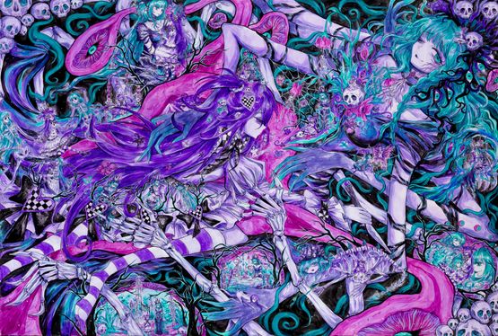Back to the Skeleton Forest by Skirua contemporary artwork Painting