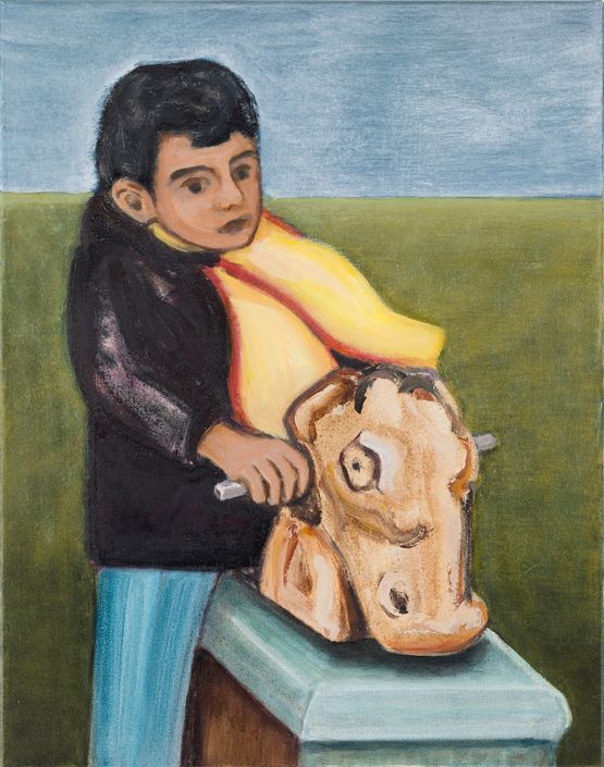 Stone Horse by Matthew Krishanu contemporary artwork Painting