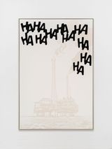 An Offshore Oil Refinery hahaha painting by Claudia Comte contemporary artwork painting print