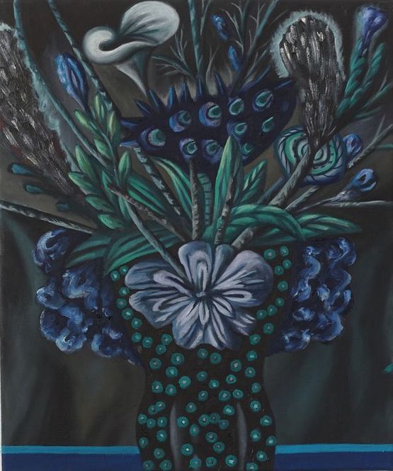 Blauer Schwamm Nachtstrau by Hartmut Neumann contemporary artwork Print