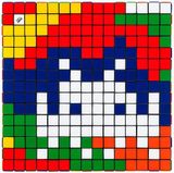 Rubik Camouflage NVDR1-2 by Invader contemporary artwork print