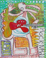 Malpa Wiru Good Friends by Kunmanara Tiger Yaltangki contemporary artwork painting