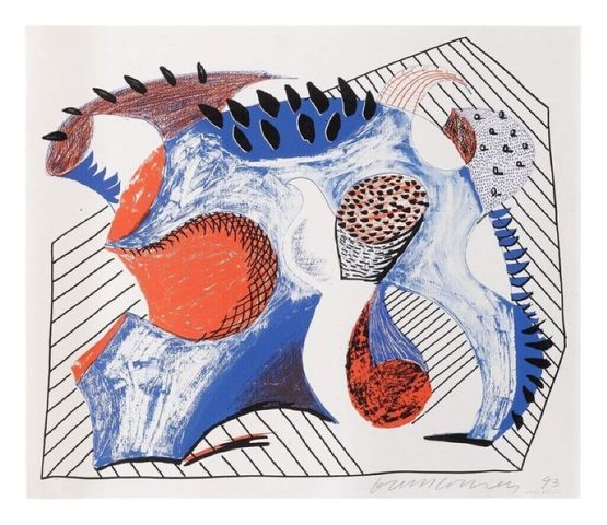 Untitled for Joel Wachs by David Hockney contemporary artwork Works on Paper