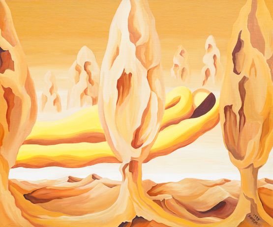 Desert Landscape by Jung Kangja contemporary artwork Painting