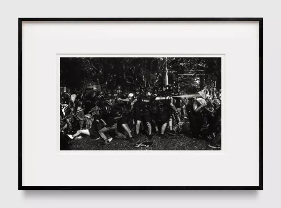 Study of Student Protest May 29 2024 by Robert Longo contemporary artwork Works on Paper