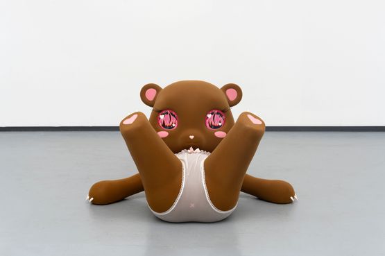 The animal that is most vulnerable - is usually the most cruel - It is impossible to separate it from what it remembers by Precious Okoyomon contemporary artwork Sculpture
