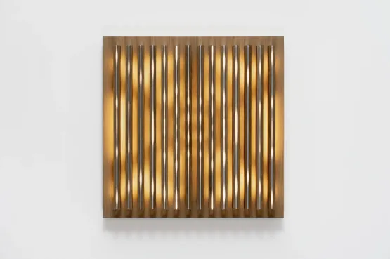 Golden Game Small 3 by Leo Villareal contemporary artwork Sculpture