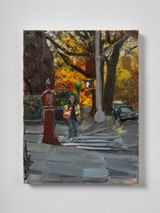 S walking home from school by Jenna Gribbon contemporary artwork painting