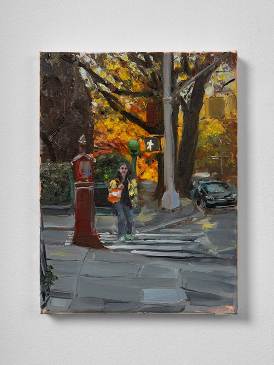 S walking home from school by Jenna Gribbon contemporary artwork Painting