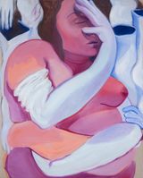 Gloved 2022 by Lindsey Mclean contemporary artwork painting works on paper