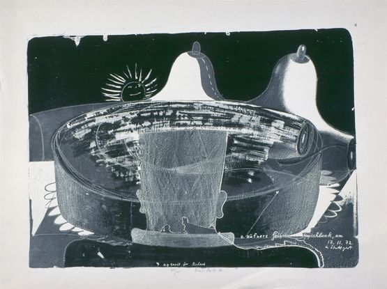 Grosse Kucke fur Richard Big Tardt for Richard by Dieter Roth contemporary artwork Print