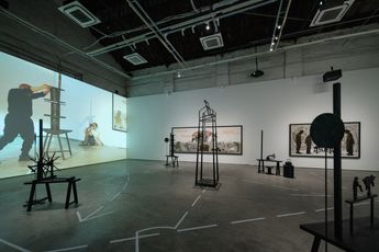 Contemporary art exhibition Dai Chenlian Waxing and Waning of the Augustness III at ShanghART M50 Shanghai China