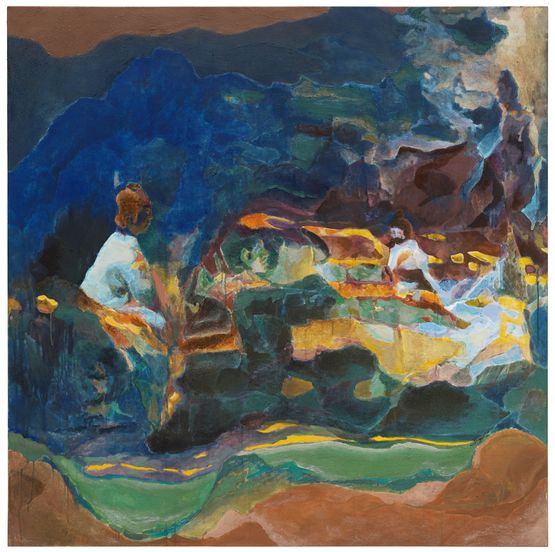 Meeting Gods in the Secluded Mountain by Guo Hongwei contemporary artwork Painting