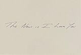The News is I Love You by Tracey Emin contemporary artwork print