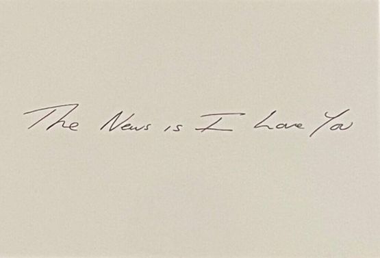 The News is I Love You by Tracey Emin contemporary artwork Print