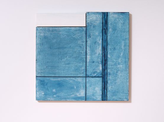 Blue Interior with Window by James Ross contemporary artwork Painting