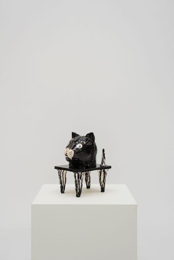 Black Cat by Luis Vidal contemporary artwork Sculpture