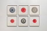 Series of Six Drawings Circle Tide Drawings Gustav Landing Gulf Coast East Nome Savannah Chesapeake Gulf Coast West Honolulu by Jill Baroff contemporary artwork works on paper drawing