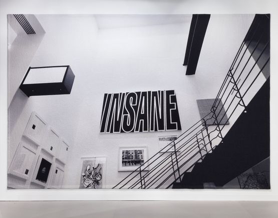 Madness-Insane by Goshka Macuga contemporary artwork Textile