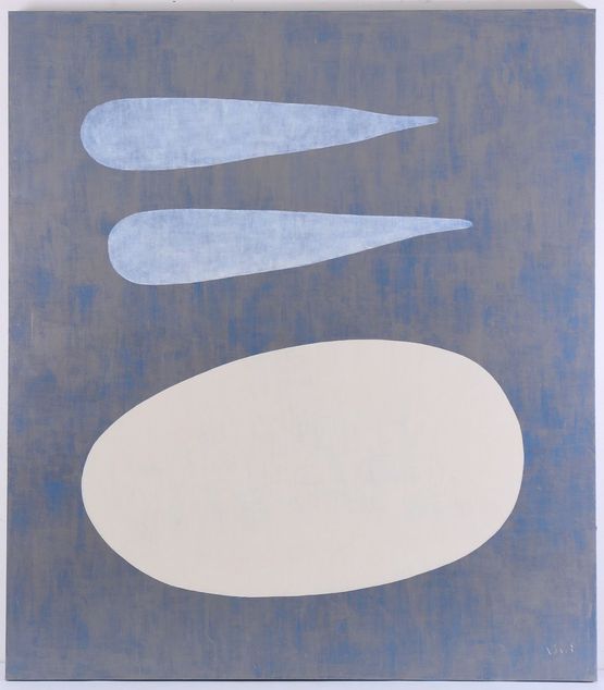 Two Clouds and an Egg by Pinaree Sanpitak contemporary artwork Painting