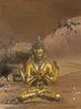 Meditation in Cold Mountains by Mi Qiaoming contemporary artwork Painting