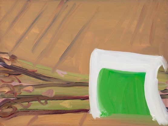 Bunch of Asparagus by Chantal Joffe contemporary artwork Painting