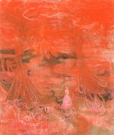 virages nocturnes under the volcano by Rebekka Steiger contemporary artwork painting