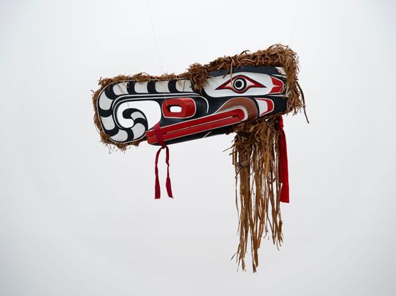 Kwakwakawakw Musgamakw Dzawadaenuxw First Nation Crooked Beak by Beau Dick contemporary artwork Painting