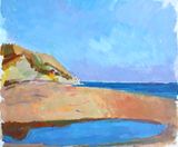 Pool  Sea Seatown Beach by Sargy Mann contemporary artwork painting