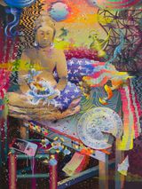 Welcome to the Met by Xuan-lam Nguyen contemporary artwork drawing painting photography