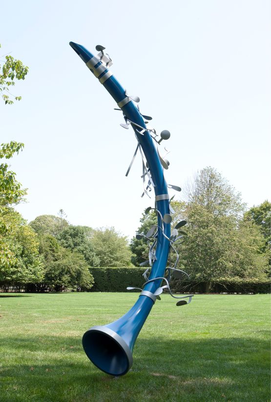 Leaning Clarinet by Coosje Van Bruggen and Claes Oldenburg contemporary artwork Sculpture
