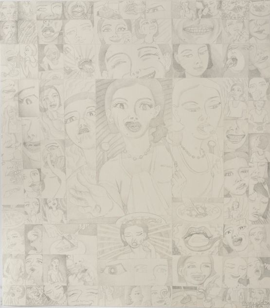 Unlimited Factor Face to Face Dinner Time by Masaya Chiba contemporary artwork Works on Paper