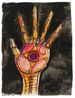 Hands Stigmata by Robert Smithson contemporary artwork Painting