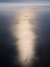 Merchant Ship Passing Zembra Tunisia by Lucas Foglia contemporary artwork print