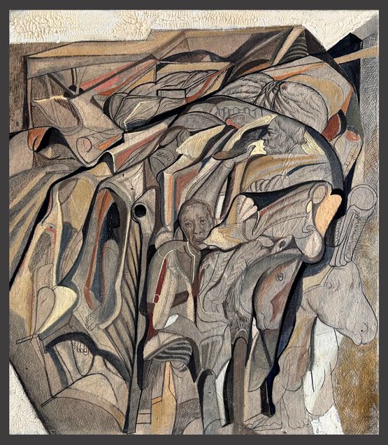Unsettled Lives 6 by Vikrant Bhise contemporary artwork Painting