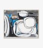 o.T. Gedeck mit Tellern by Karl Horst Hodicke contemporary artwork Painting